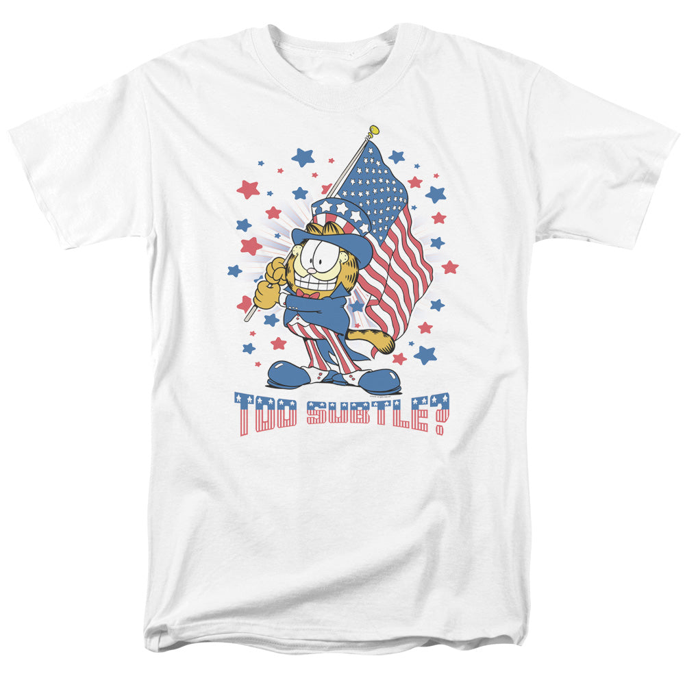 Garfield Subtle Mens T Shirt White Officially Licensed