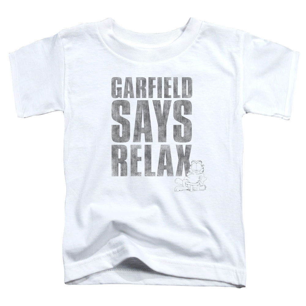 Garfield Relax Toddler Kids Youth T Shirt White
