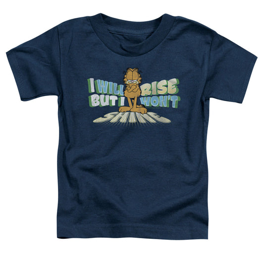 Garfield Rise Not Shine Toddler Kids Youth T Shirt Navy
