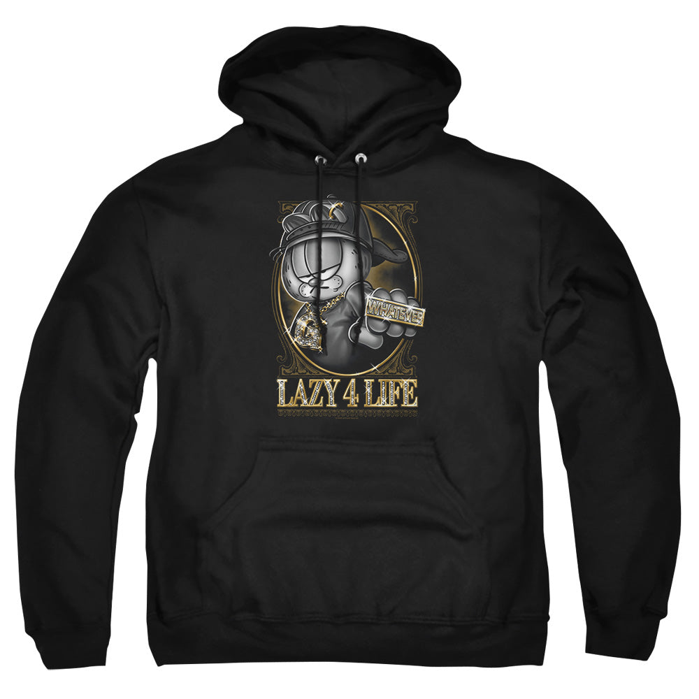 Garfield Lazy 4 Life Mens Hoodie Black