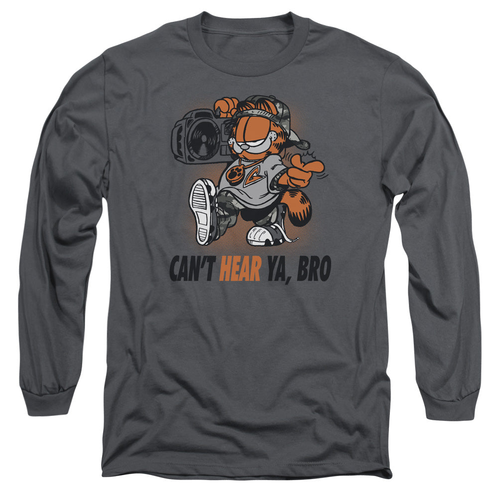 Garfield Oh Snap Mens Long Sleeve Shirt Charcoal Officially Licensed