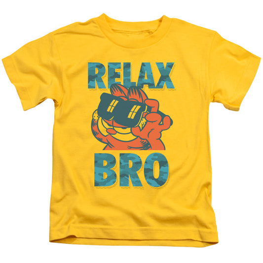 Garfield Relax Bro Juvenile Kids Youth T Shirt Yellow