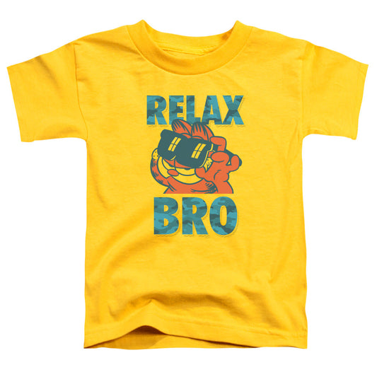 Garfield Relax Bro Toddler Kids Youth T Shirt Yellow