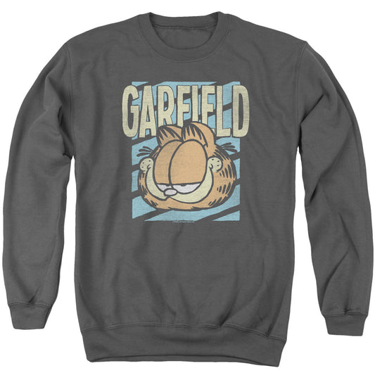 Garfield Rad Garfield Mens Crewneck Sweatshirt Charcoal