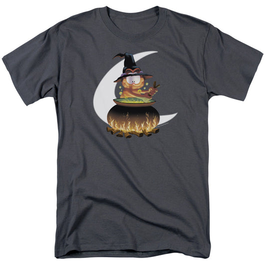 Garfield Stir The Pot Mens T Shirt Charcoal Officially Licensed