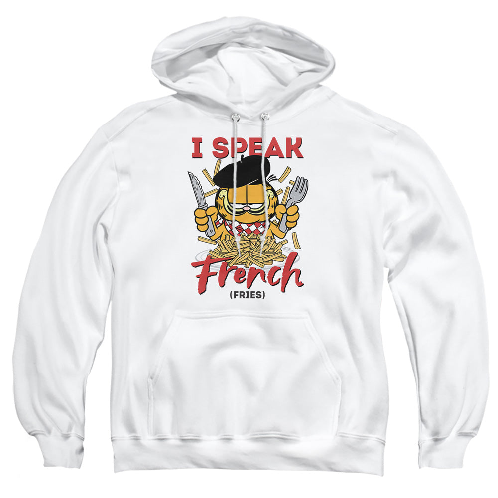 Garfield Speaking Love Mens Hoodie White
