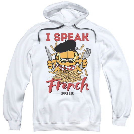 Garfield Speaking Love Mens Hoodie White