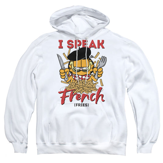 Garfield Speaking Love Mens Hoodie White