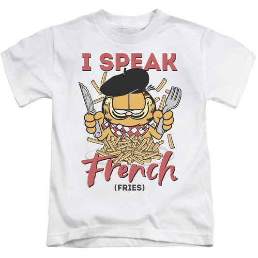 Garfield Speaking Love Juvenile Kids Youth T Shirt White