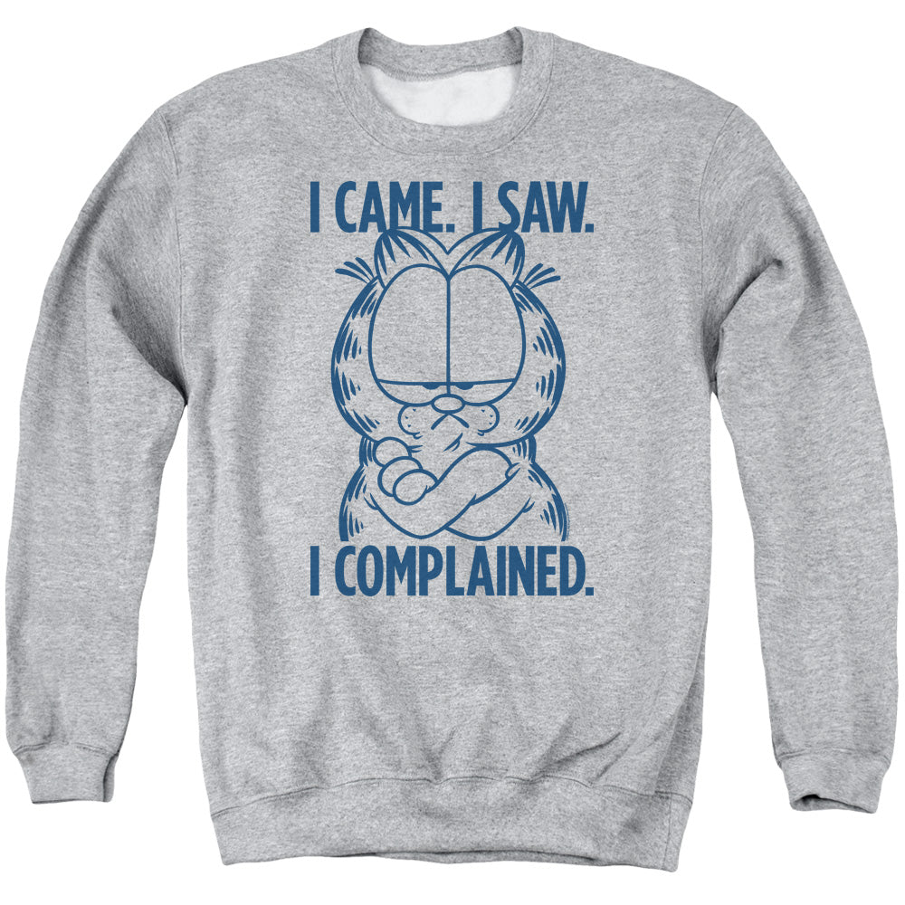 Garfield I Complained Mens Crewneck Sweatshirt Athletic Heather