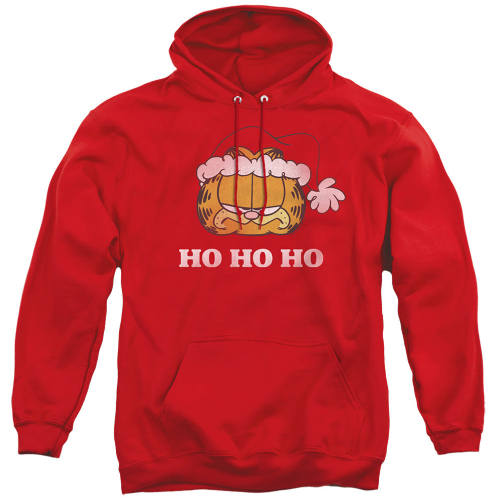 Garfield Ho Ho Ho Mens Hoodie Red