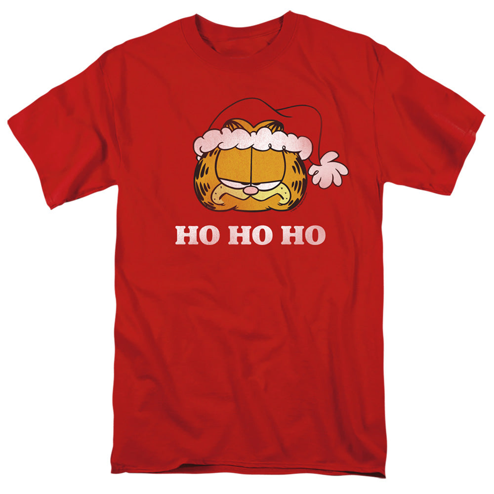 Garfield Ho Ho Ho Mens T Shirt Red Officially Licensed
