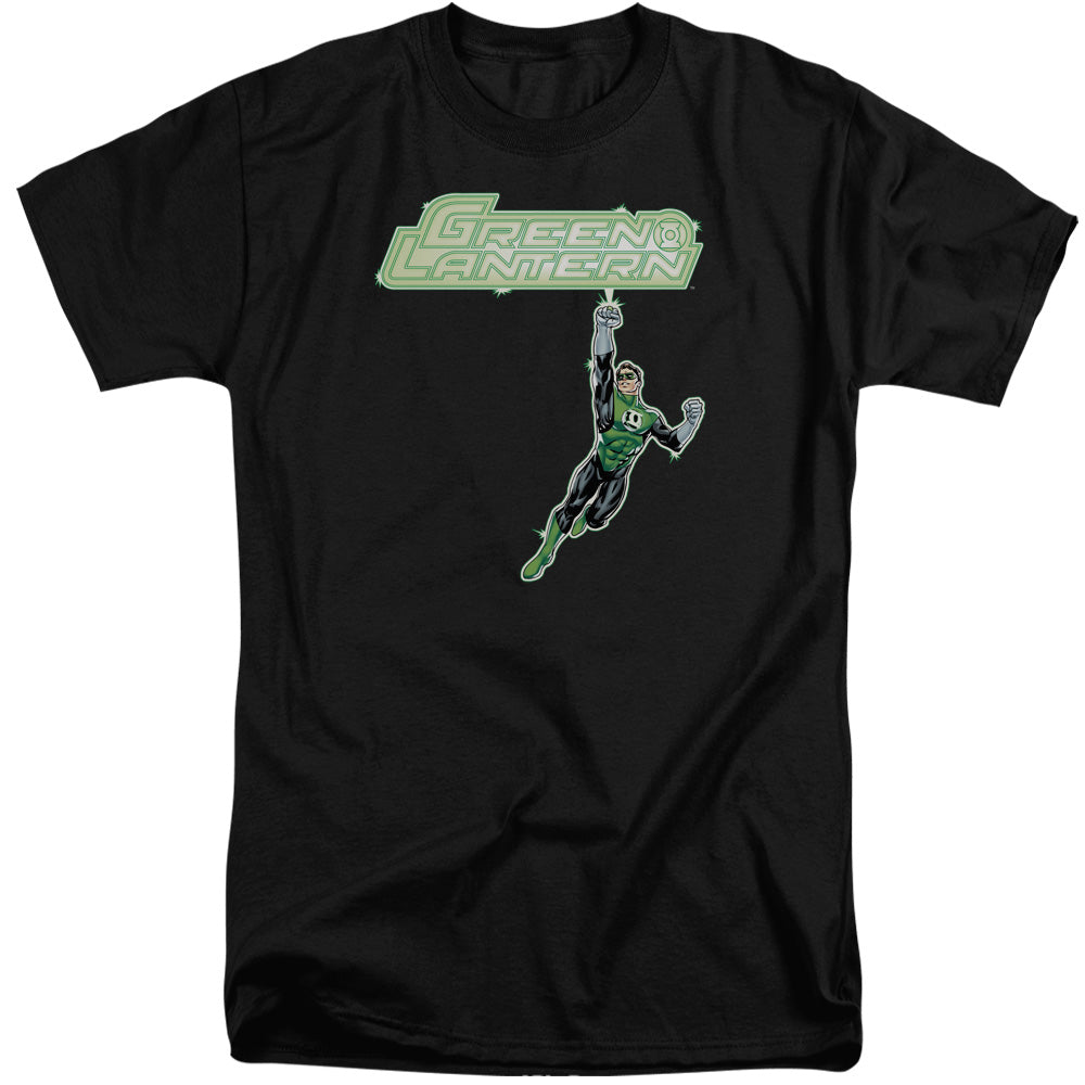 Green Lantern Energy Construct Logo Mens Tall T Shirt Black Officially Licensed