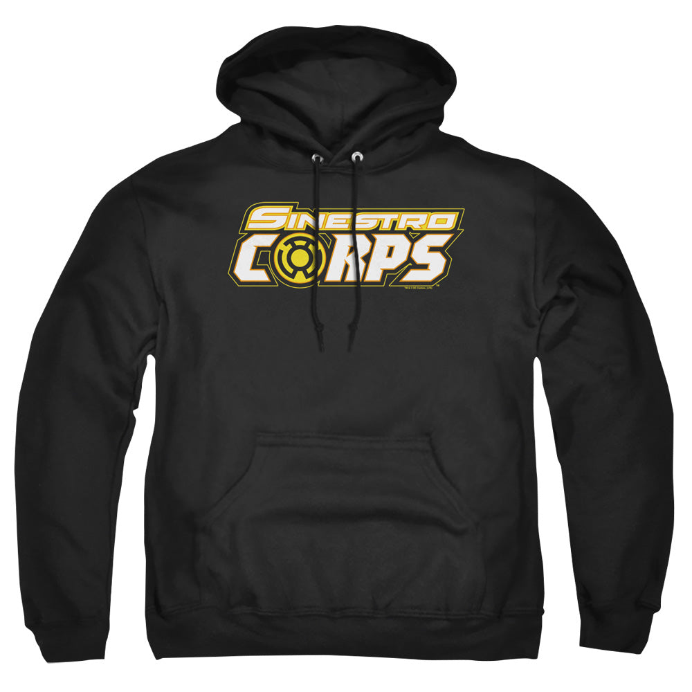 Green Lantern Sinestro Corps Logo Mens Hoodie Black Officially Licensed