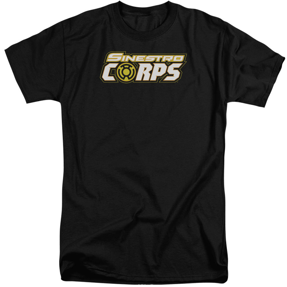 Green Lantern Sinestro Corps Logo Mens Tall T Shirt Black Officially Licensed