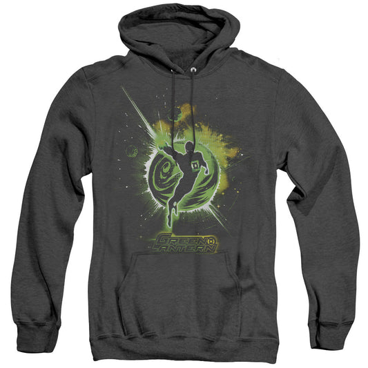 Green Lantern Shadow Lantern Heather Mens Hoodie Black Officially Licensed