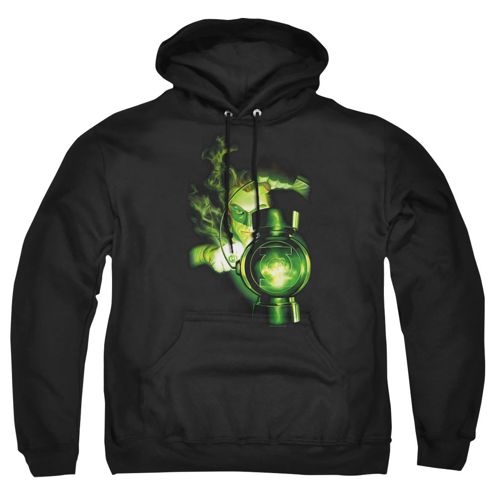 Green Lantern Lantern Light Mens Hoodie Black Officially Licensed