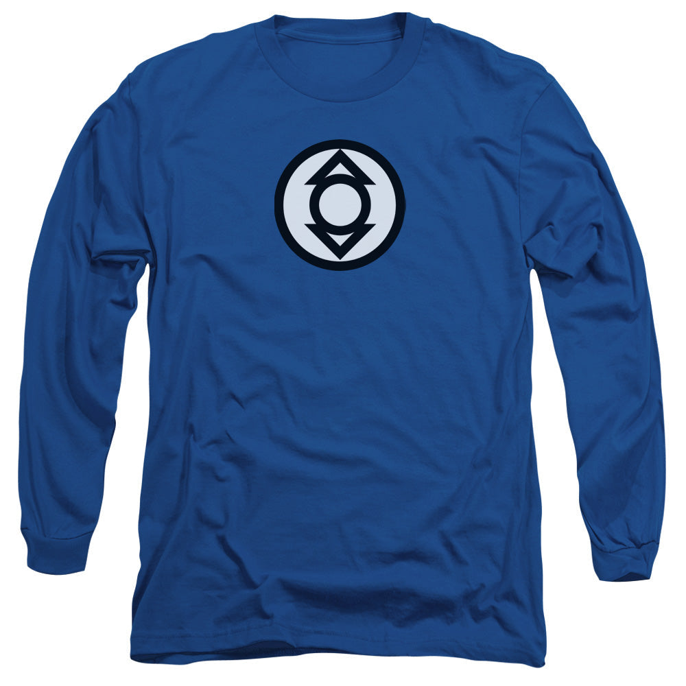 Green Lantern Indigo Tribe Mens Long Sleeve Shirt Royal Blue Officially Licensed