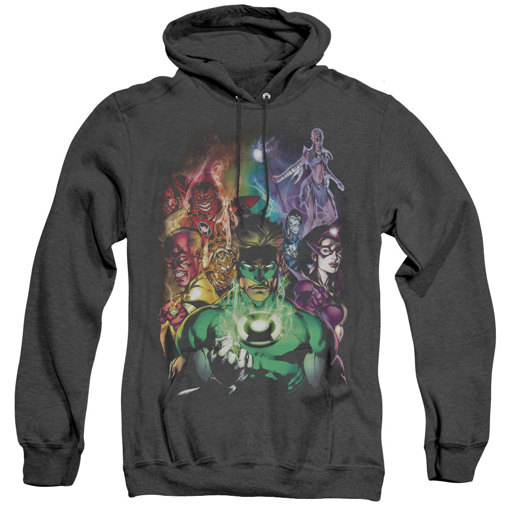 Green Lantern The New Guardians Mens Heather Hoodie Black Officially Licensed