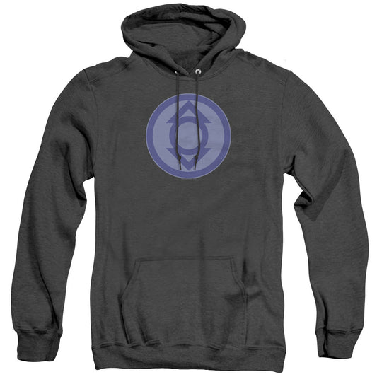 Green Lantern Indigo Symbol Heather Mens Hoodie Black Officially Licensed