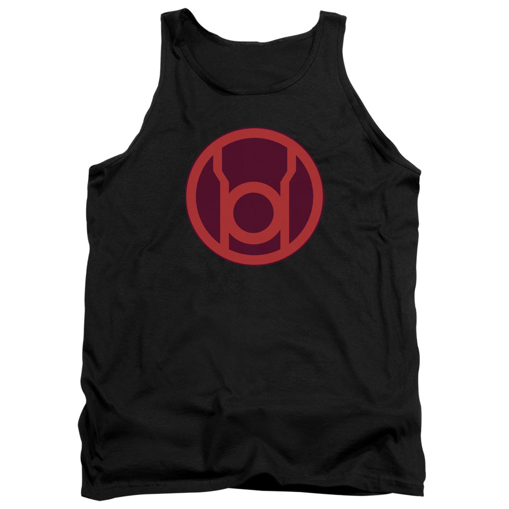 Green Lantern Red Symbol Mens Tank Top Shirt Black Officially Licensed