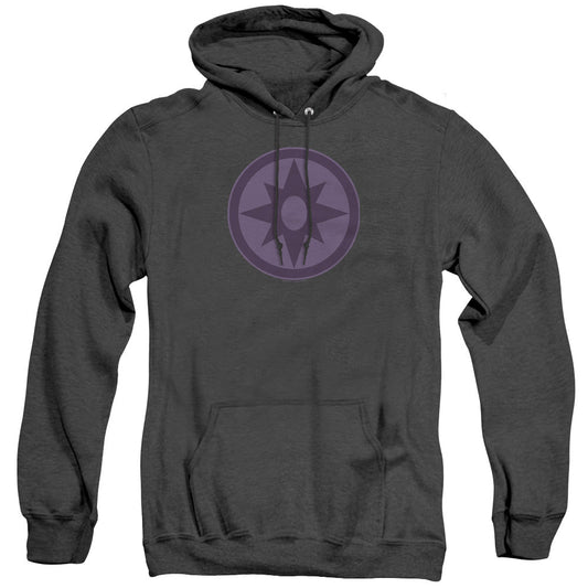 Green Lantern Sapphire Symbol Heather Mens Hoodie Black Officially Licensed