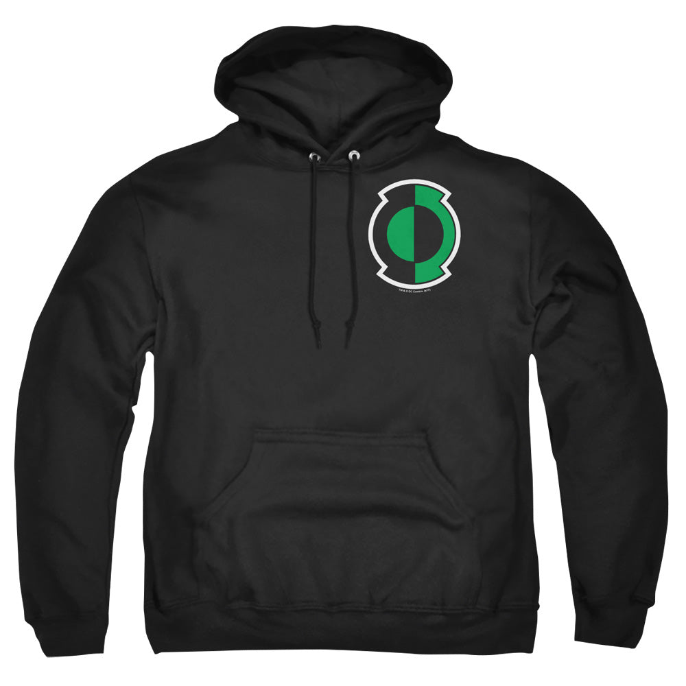 Green Lantern Kyle Logo Mens Hoodie Black Officially Licensed
