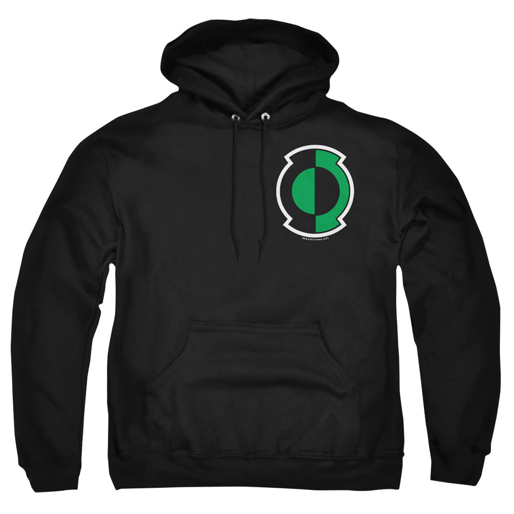 Green Lantern Kyle Logo Mens Hoodie Black Officially Licensed