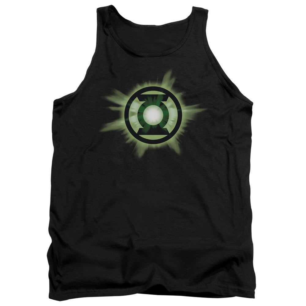 Green Lantern Green Glow Mens Tank Top Shirt Black Officially Licensed