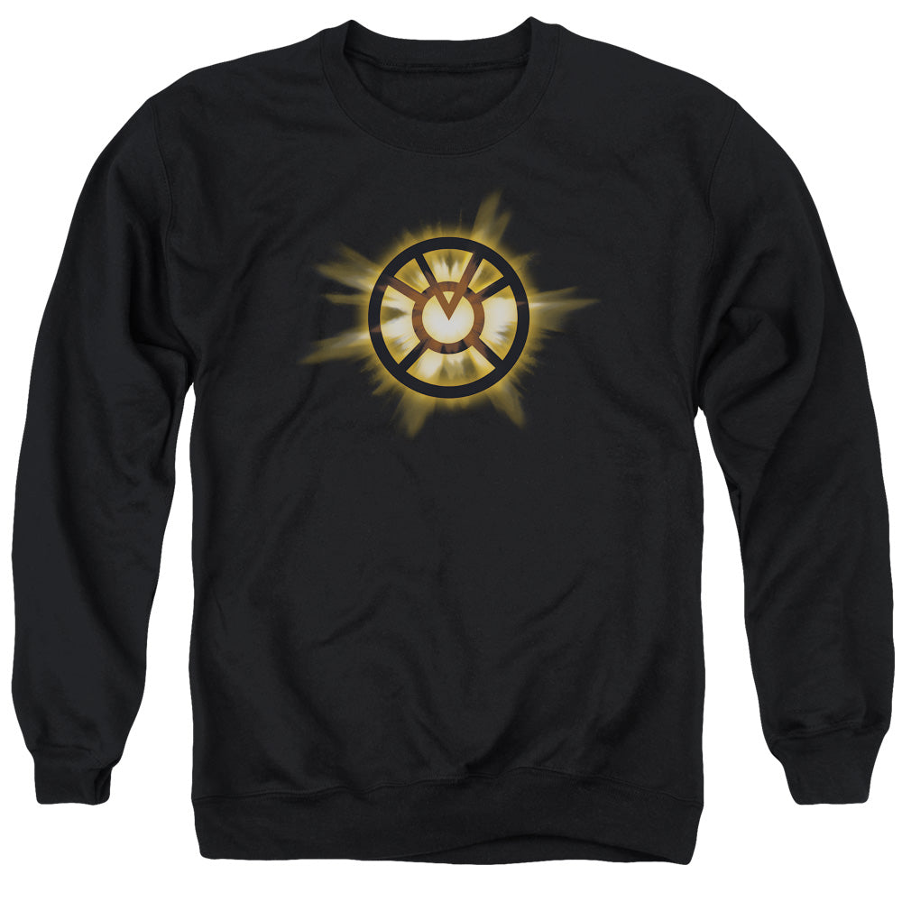 Green Lantern Orange Glow Mens Crewneck Sweatshirt Black