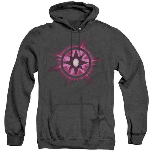 Green Lantern Sapphire Glow Heather Mens Hoodie Black Officially Licensed