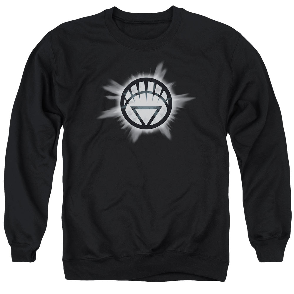 Green Lantern White Glow Mens Crewneck Sweatshirt Black