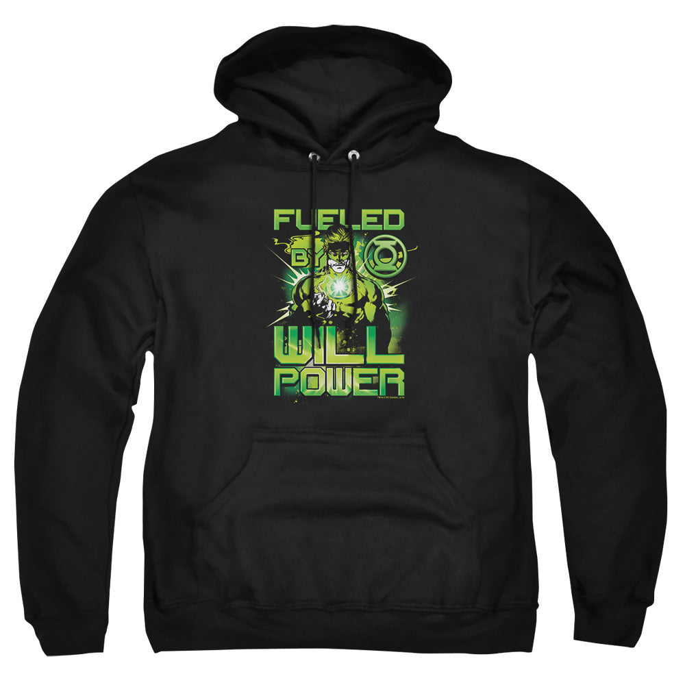 Green Lantern Fueled Mens Hoodie Black Officially Licensed