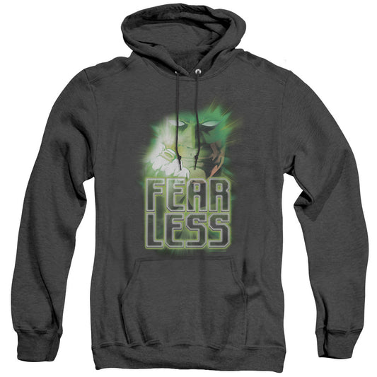 Green Lantern Fearless Heather Mens Hoodie Black Officially Licensed