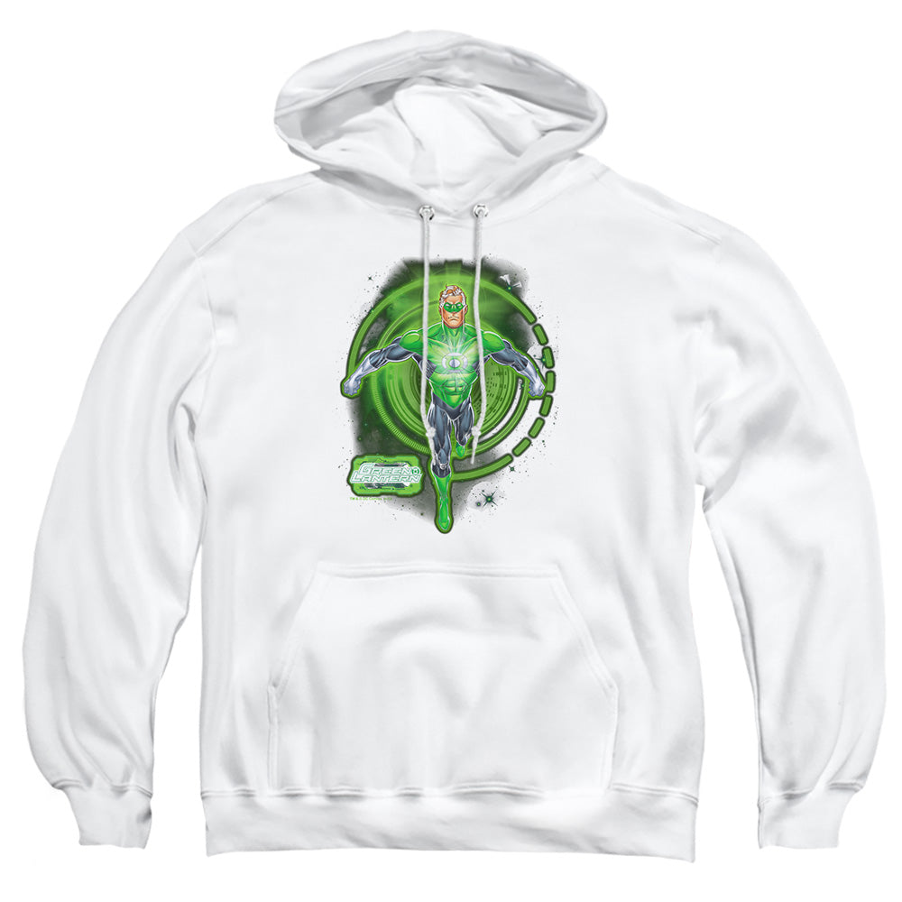 Green Lantern Inked Mens Hoodie White Officially Licensed