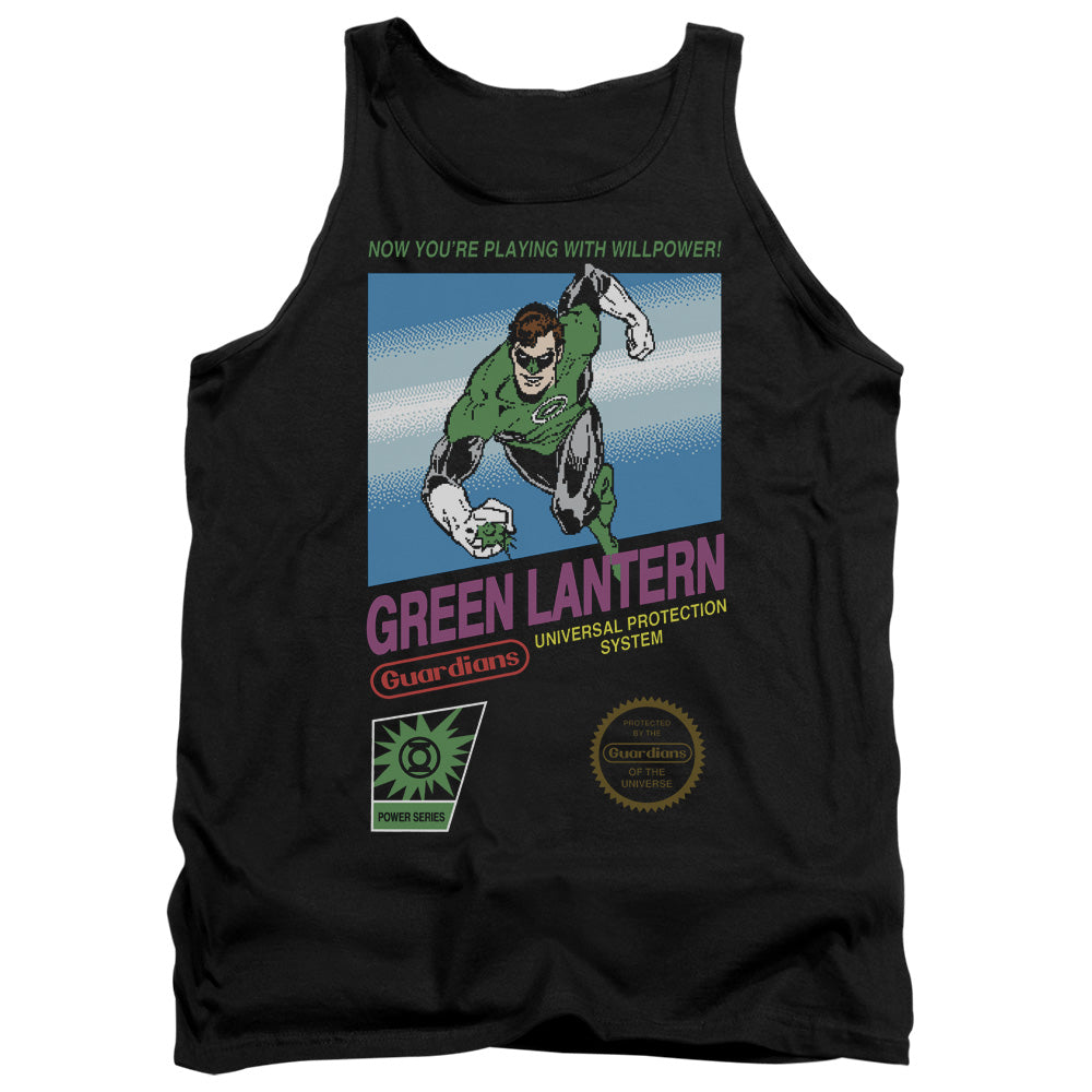 Green Lantern Box Art Mens Tank Top Shirt Black Officially Licensed