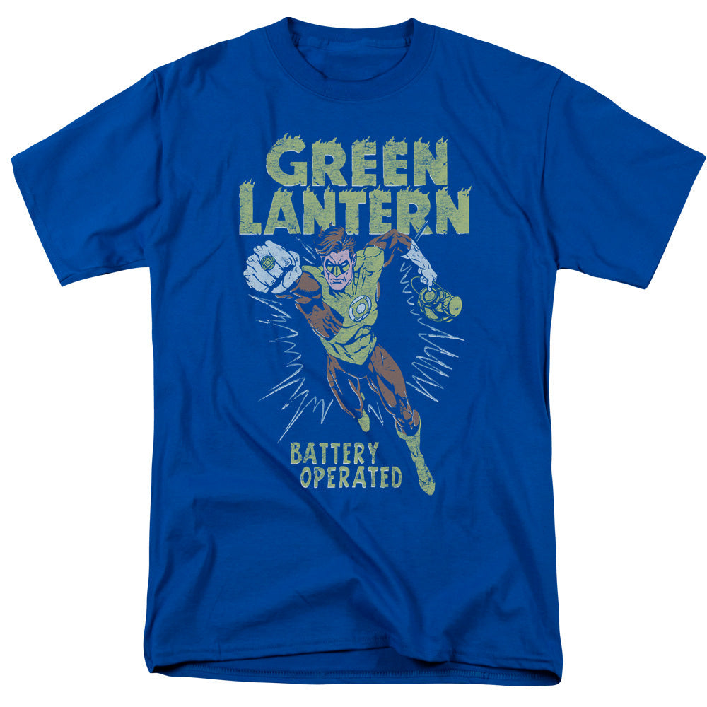 Green Lantern Fully Charged Mens T Shirt Hunter Green Officially Licensed
