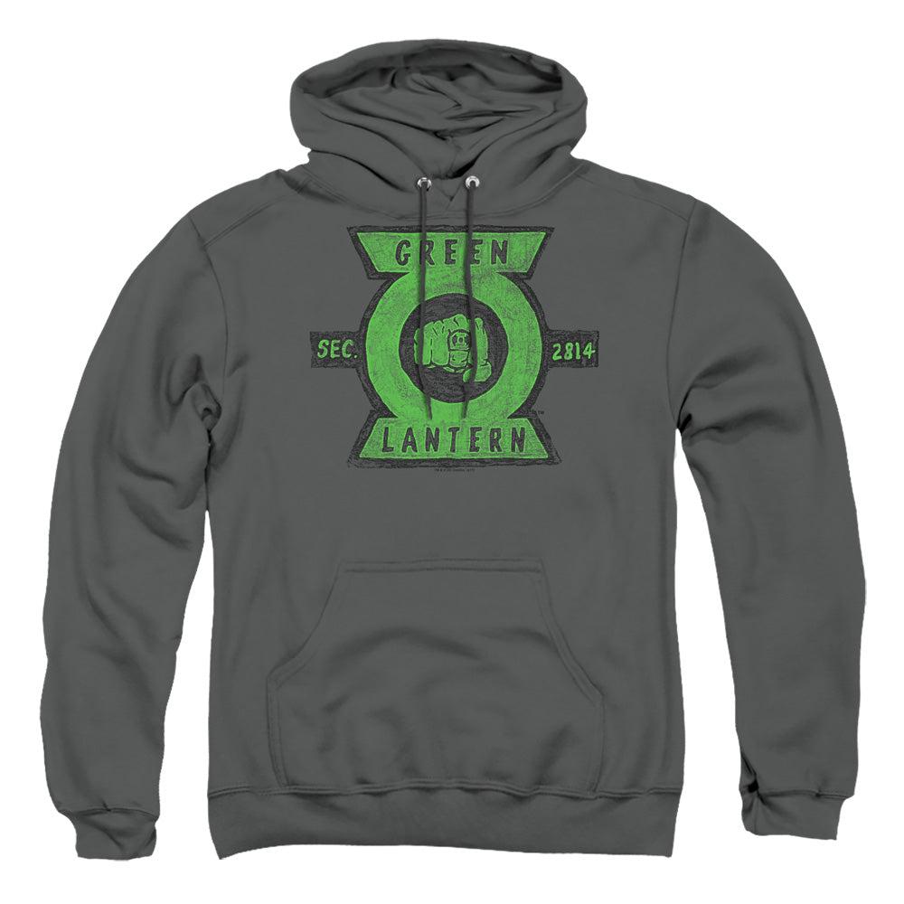 Green Lantern Section Mens Hoodie Charcoal Officially Licensed
