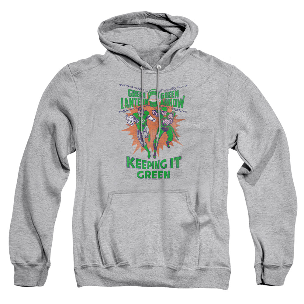 Green Lantern Keeping It Green Mens Hoodie Athletic Heather Officially Licensed