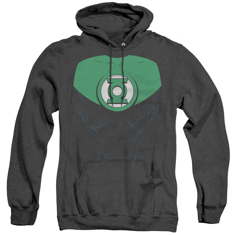 Green Lantern Jon Stewart Mens Heather Hoodie Black Officially Licensed