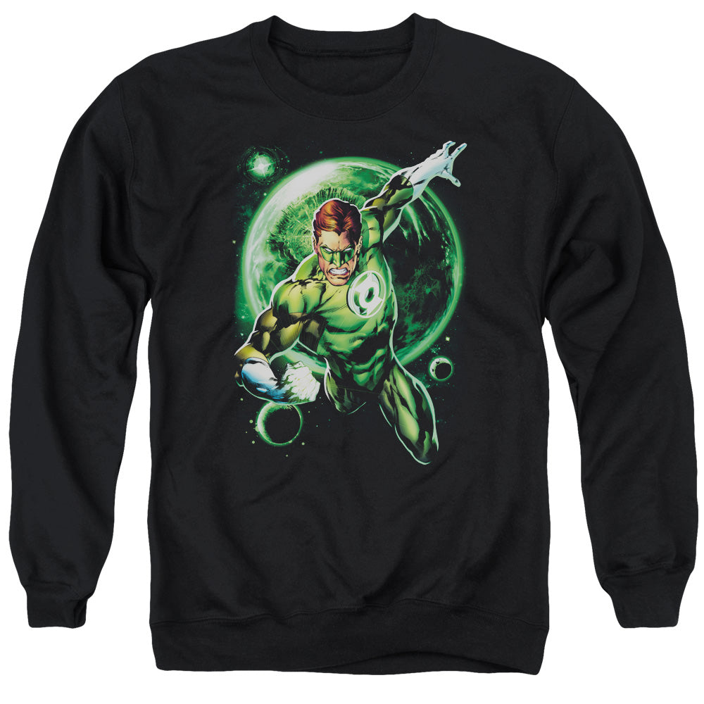 Green Lantern Galaxy Glow Mens Crewneck Sweatshirt Black