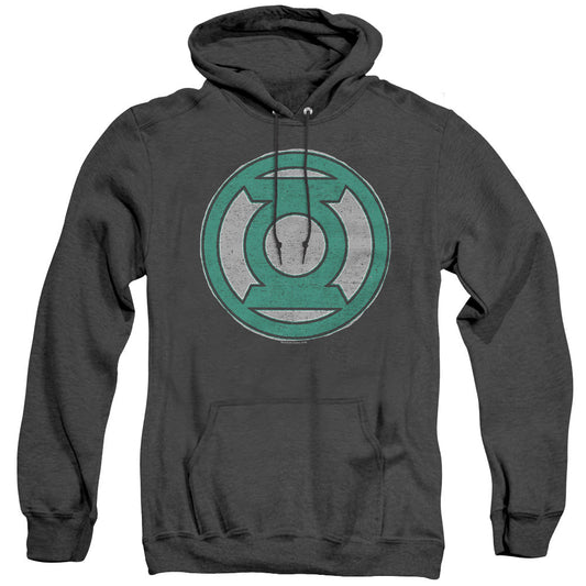 Green Lantern Hand Me Down Heather Mens Hoodie Black Officially Licensed