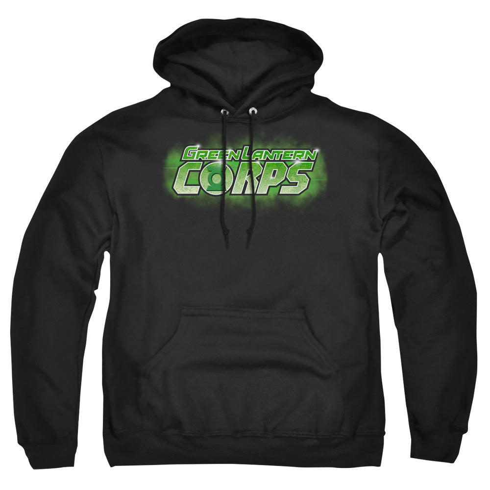 Green Lantern Gl Corps Title Mens Hoodie Black Officially Licensed