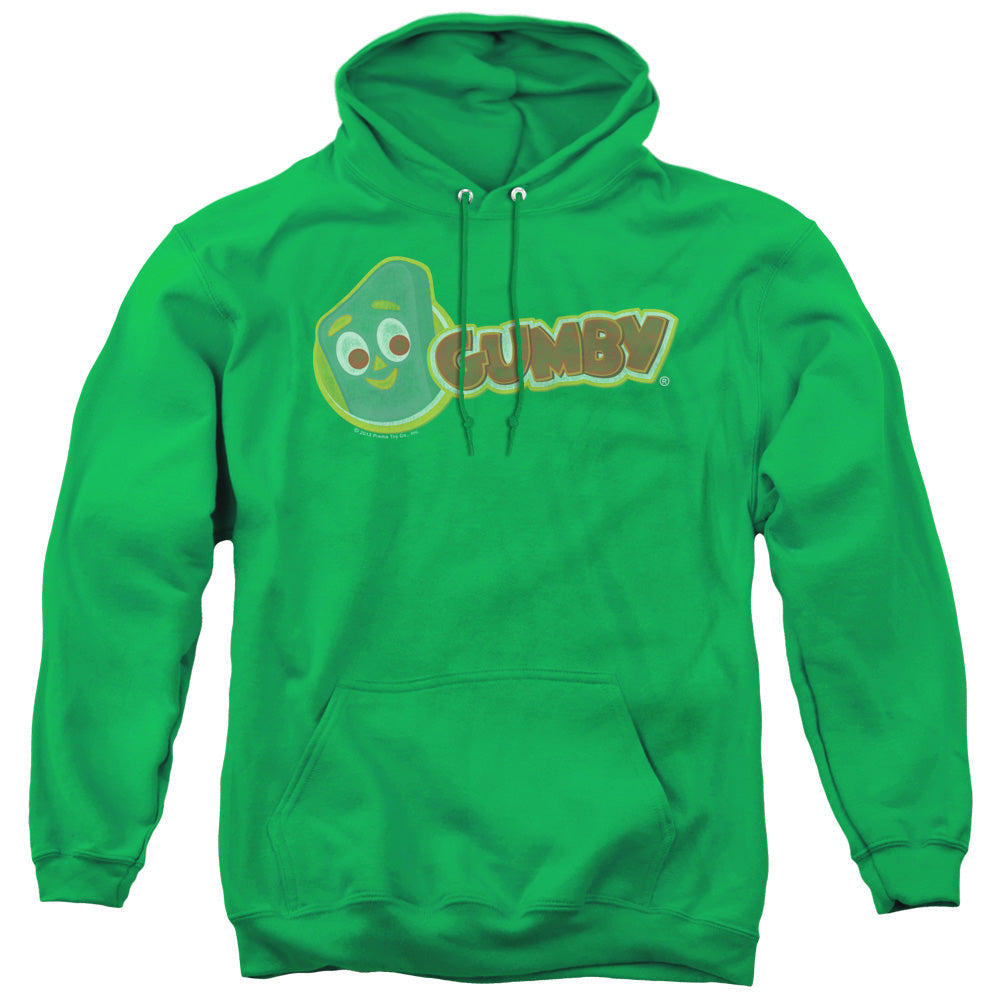 Gumby Logo Mens Hoodie Kelly Green