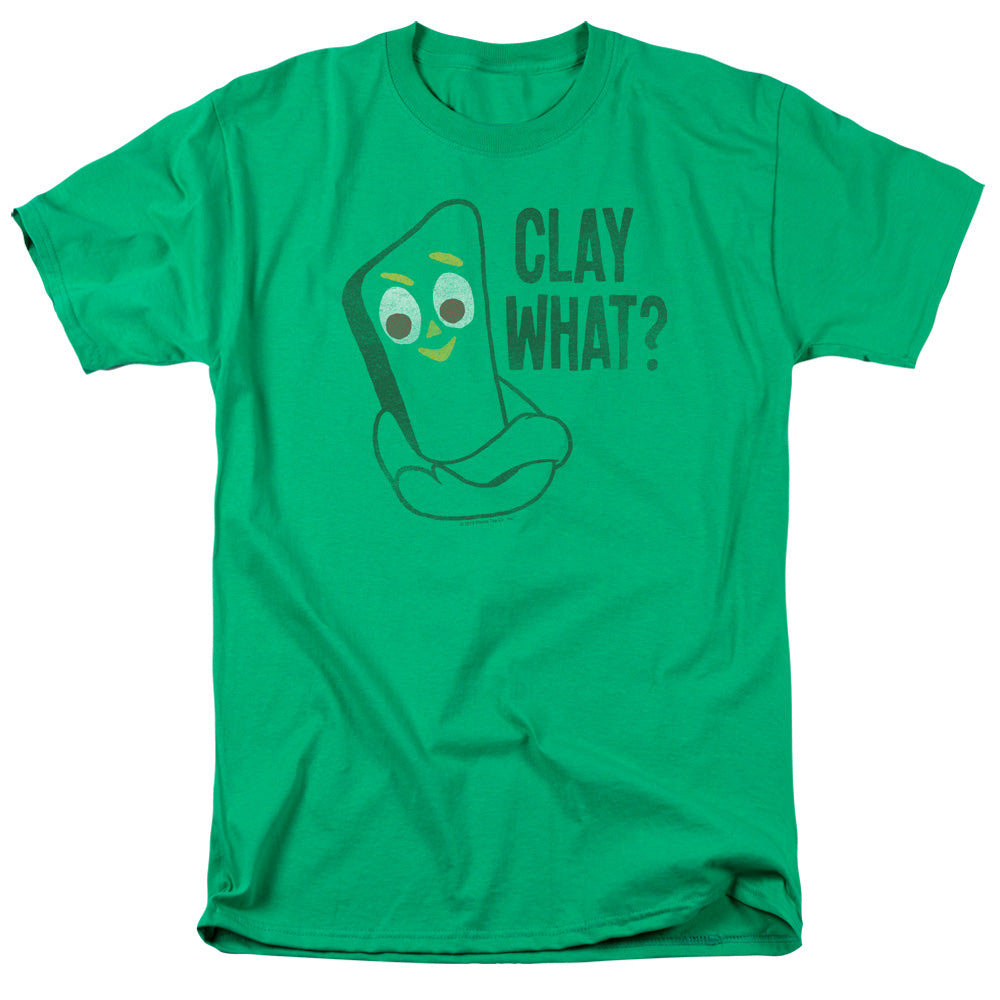 Gumby Clay What Mens T Shirt Kelly Green Officially Licensed