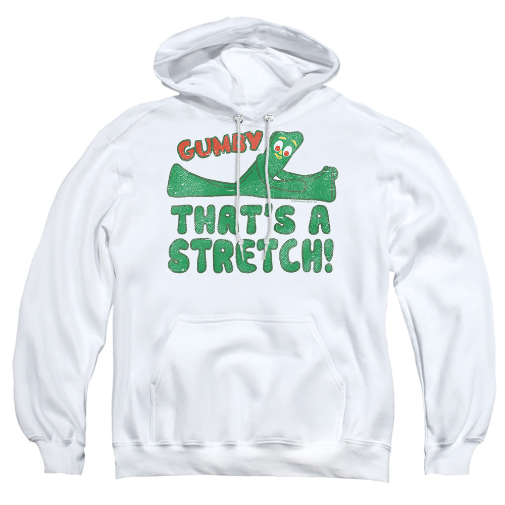 Gumby Thatâ€™S A Stretch Mens Hoodie White Officially Licensed