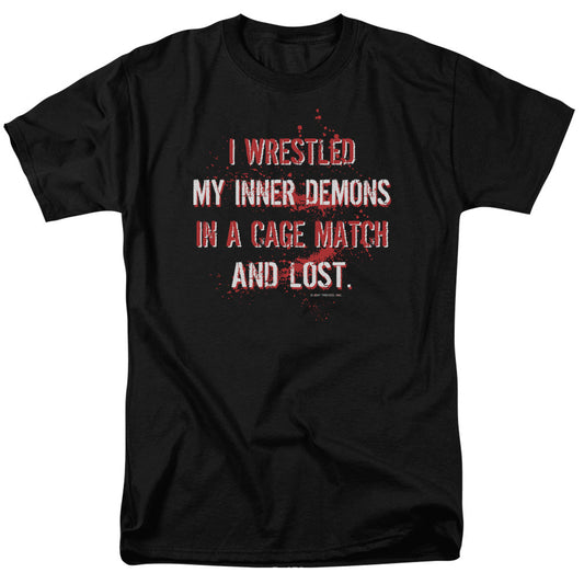 Wrestling Inner Demons Mens T Shirt Black Officially Licensed