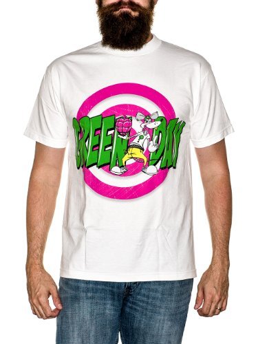 Green Day Green Day Rat Men'S T-Shirt, White, Medium [T-Shirt] - Rock Band Apparel
