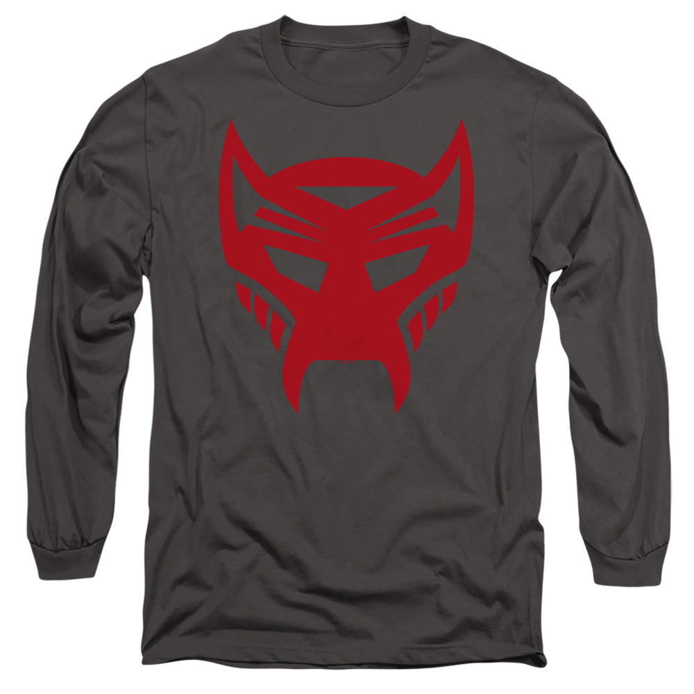 Transformers Maximal Logo Mens Long Sleeve Shirt Charcoal Officially Licensed