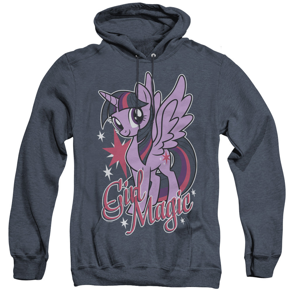 My Little Pony Tv Girl Magic Mens Heather Hoodie Navy Officially Licensed